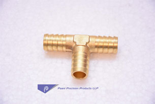 BRASS-HOSE-BARB-EQUAL-TEE | Paani Precision Products LLP. 