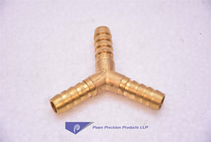 BRASS-HOSE-BARB-Y | Paani Precision Products LLP.