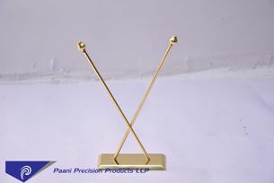 BRASS-CROSS-FLAG-STAND-31-X-4 | Paani Precision Products LLP.