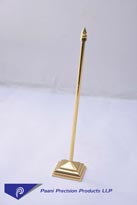 BRASS-ROYAL-PIRAMIC-FLAG-STAND | Paani Precision Products LLP.